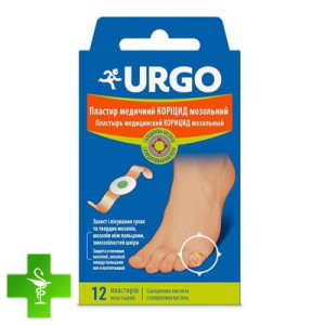 Пластырь мозольный Urgo Корицид для удаления сухих мозолей и натоптышей